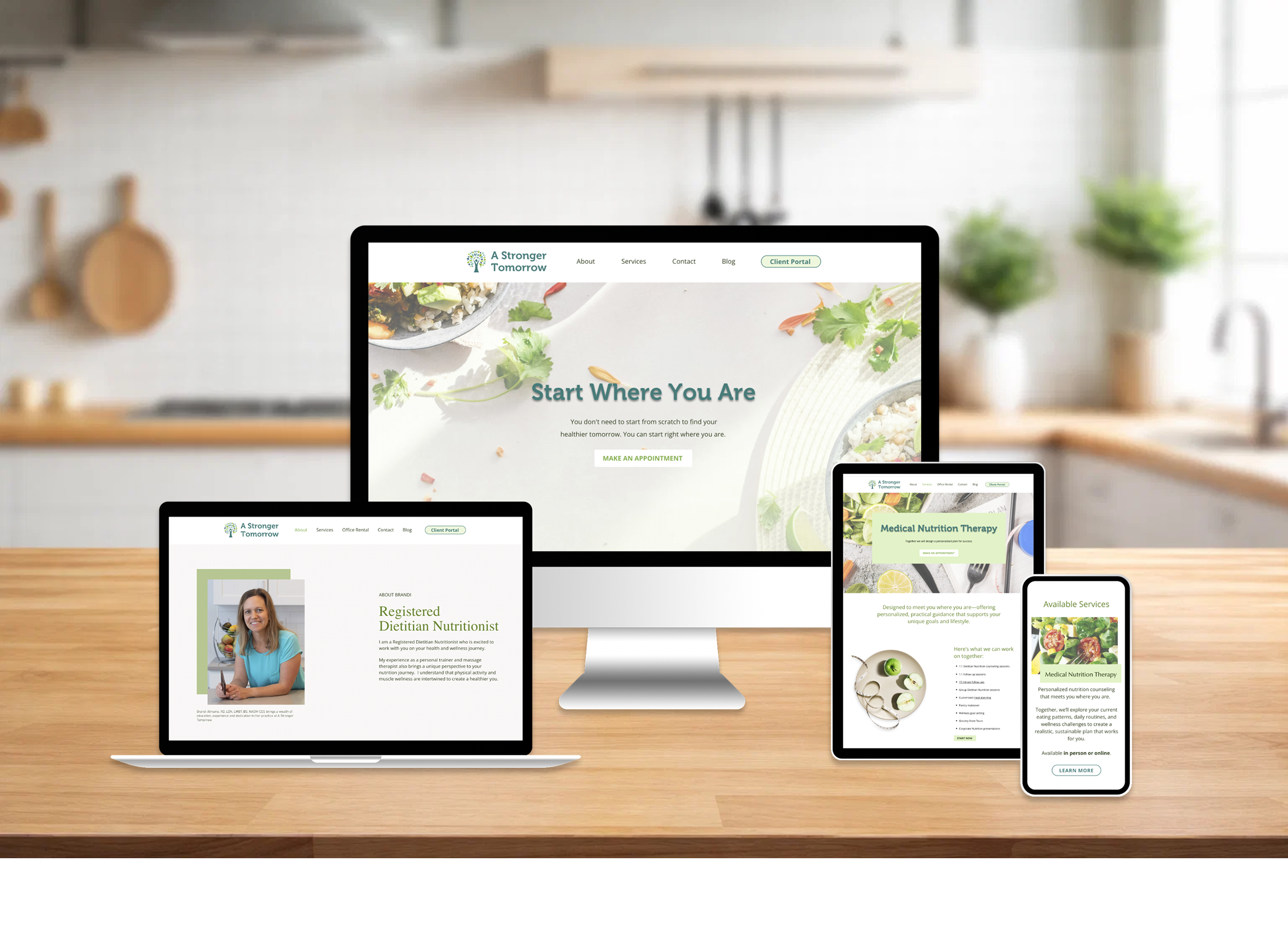 A Stronger Tomorrow redesigned website